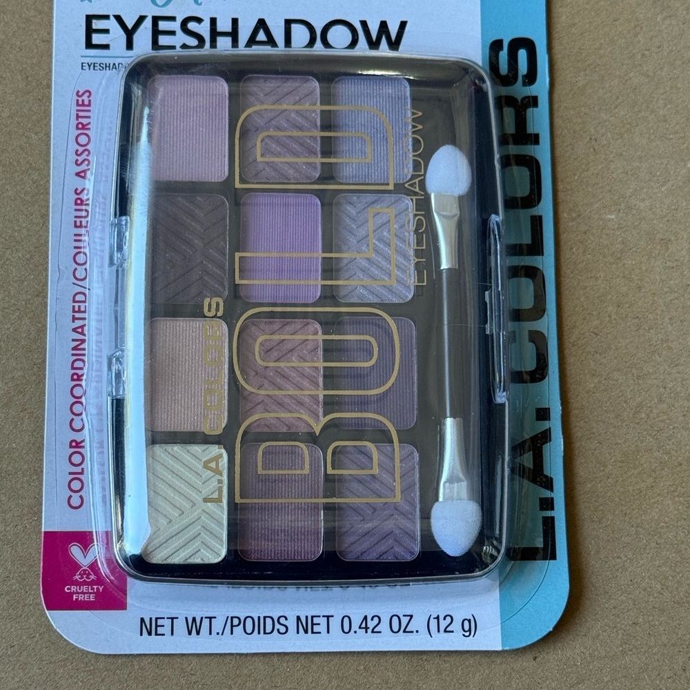 L.A. Colors Eyeshadow Palette with Coordinated Shades